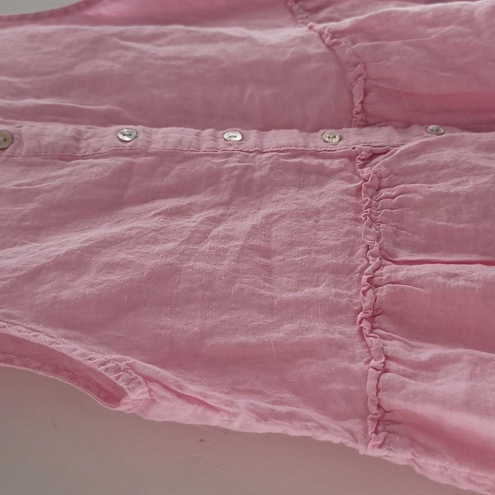 Pink Linen Top - Picture 2 of 4